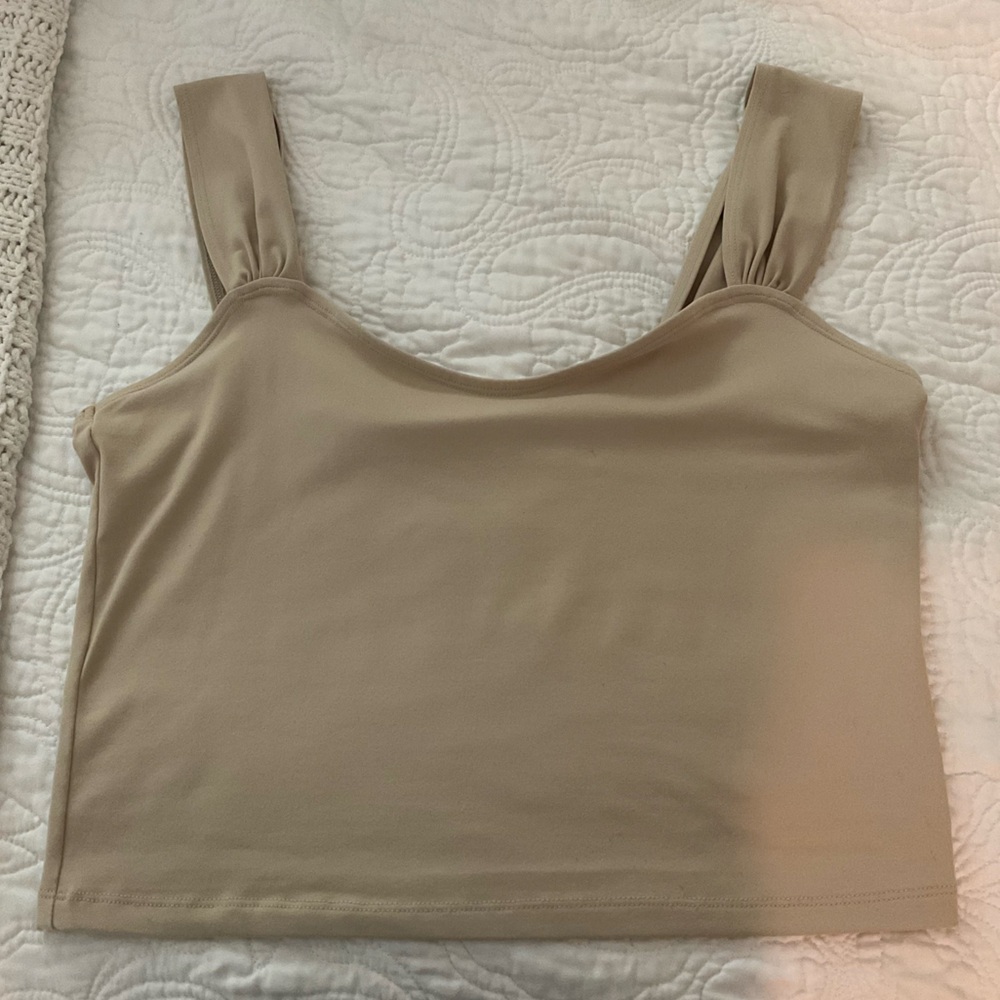Abercrombie & Fitch Beige Tank Top soft collection